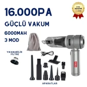 16.000Pa Araç İçi Süpürge Fırçasız Motor Vakumlu Yeni Güçlü Model Ev Ofis Uyumlu thumbnail 1