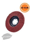 Wuvera 115 mm 60 Kum Flap Zımpara – Orta Kalınlıkta Aşındırıcı Zımpara Diski 1 ADET thumbnail 1