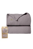 Bistyle Müslin Battaniye 120x120 Cm 70101 Antrasit thumbnail 1