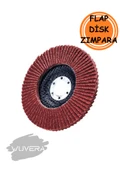 Wuvera 115 mm 60 Kum Flap Zımpara – Orta Kalınlıkta Aşındırıcı Zımpara Diski 1 ADET thumbnail 4