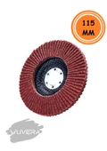Wuvera 115 mm 60 Kum Flap Zımpara – Orta Kalınlıkta Aşındırıcı Zımpara Diski 1 ADET thumbnail 2