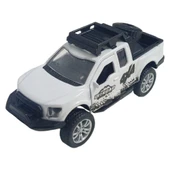 Çek Bırak Metal Arazi Aracı 13 cm - Beyaz thumbnail 1