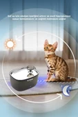 Torima Tpd-01 Siyah Otomatik Filtreli Kedi Köpek Su Pınarı Su Çeşmesi Ultra Sessiz Su Şelalesi thumbnail 4