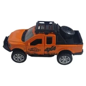 Çek Bırak Metal Arazi Aracı 13 cm - Turuncu thumbnail 3