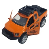 Çek Bırak Metal Arazi Aracı 13 cm - Turuncu thumbnail 2