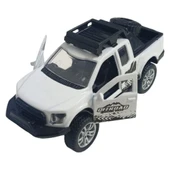 Çek Bırak Metal Arazi Aracı 13 cm - Beyaz thumbnail 2