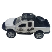 Çek Bırak Metal Arazi Aracı 13 cm - Beyaz thumbnail 3