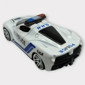 Metal Mini Polis Arabası  8 cm - Polis - 7 - 3