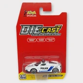 Metal Mini Polis Arabası  8 cm - Polis - 7 - 4