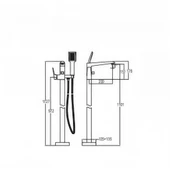 Kale Diamente Küvet Bataryası Mat Siyah - 2