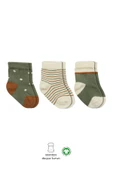 Bistyle 3'Lü Penye Kız Soket Çorap BS10112 Nil thumbnail 1