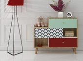 Hunerika Marena 3 çekmeceli şifonyer -Renkli-Minifiks Bağlantı - 2