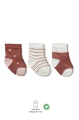 Bistyle 3'Lü Penye Kız Soket Çorap BS10112 Pudra thumbnail 1