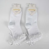 Katamino Ayçıl Aks. Kız Soket Çorap K22230 Beyaz thumbnail 1