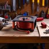 Makaralı CCA Uzatma Kablosu 3x2.5 mm 30 Metre 4 Prizli Monofaze Termal Sigortalı Plastik Seyyar thumbnail 6