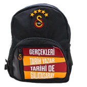 Galatasaray 3 Bölmeli 5 Yıldızlı Gerçekleri Tarih Yazar Suni Deri Yüzey Anaokulu Çantası (25688) thumbnail 1