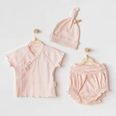 Andywawa AC25899 3'Lü Basic Bebe Takım Salmon - 1