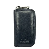 Hakiki Deri Otomobil Anahtarlığı Araba Anahtar Kılıfı Siyah thumbnail 2