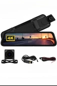 4k Ips Ekran Tam Dokunmatik 9.66” Dikiz Ayna Araç Içi Kamera (4K ÖN 1080P ARKA) | Carplay - 1
