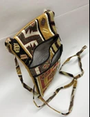 Otantik Desenli Fermuarlı Askılı Çanta Özel Dikim - GS302 - 3