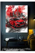 HONDA CIVIC TYPE R KANVAS TABLO EV DUVAR SALON OFİS HEDİYELİK DEKARASYON SÜSÜ ÖLÇÜ SEÇİNİZ - 1