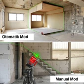 Kobb KBL33G 40 mt Şarjlı Otomatik Hizalamalı Yeşil Çapraz Çizgi Lazeri Outlet - 8