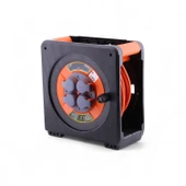 Makaralı Uzatma Kablosu CCA 3x2.5 mm 30 Mt Plastik Gövde 4 Prizli Monofaze Termal Sigortalı Seyyar thumbnail 8