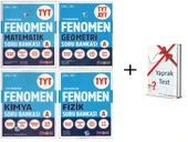 Fenomen TYT Matematik + Geometri TYT - AYT + Fizik + Kimya Soru Bankası + Hediye (4 Kitap) - 1