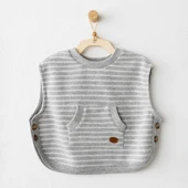 Andywawa AC26214 Casual Yelek Grey - 1