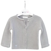 Andywawa AC24333 Basic Bebe Ceket Grey Melange thumbnail 1