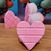 Kalpli Çikolata Not Defteri Pembe Renk - 1