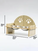 İsme Özel Pati Mama Kabı 2 Kaseli Kedi Köpek Suluk Mamalık, Paspas ve Avokado Kedi Nanesi Hediye - 5