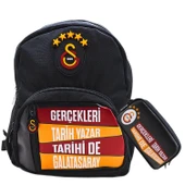 Galatasaray 4 Bölmeli 5 Yıldızlı Gerçekleri Tarih YazarSuni Deri Yüzey Okul Çantası + Kalemlik thumbnail 1