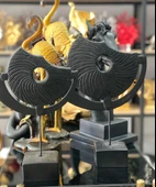 2 Li Kaideli Halka Biblo Viking Kalkanı Obje Modern Özel Tasarım thumbnail 4