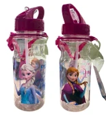 Frozen Anna & Elsa Lisanslı Pipetli Suluk – Çocuk Su Matarası 500 ml - 2