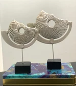 2 Li Kaideli Halka Biblo Viking Kalkanı Obje Modern Özel Tasarım thumbnail 12