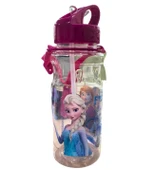 Frozen Anna & Elsa Lisanslı Pipetli Suluk – Çocuk Su Matarası 500 ml - 3