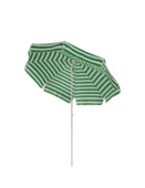 Plaj Şemsiyesi Yeşil Beyaz Renkli 180 CM Çap 8 Telli Eğim Verilebilir thumbnail 5