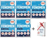 Fenomen TYT Matematik + Geometri TYT - AYT + Fizik + Kimya + Biyoloji Soru Bankası + Hediye (5 Kitap) - 1