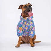 Pawstar Dinosaurum Fileli Su Geçirmez Orta-Büyük Irk Köpek Yağmurluğu thumbnail 3