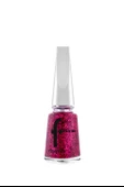 Flormar Glitter Yarı Transparan Parlak Bitişli Simli Oje 11 ml | 03 Ruby Light - 1
