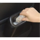 Araba Çöp Kutusu Kapaklı Organize Siyah Renk thumbnail 2