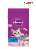 Whiskas Yetişkin Ton Balıklı Kedi Maması 1.4 Kg*5 Adet - 1