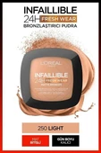 Loreal Paris Infaillible 24H Fresh Wear Bronzlaştırıcı Pudra - 250 Light - 1