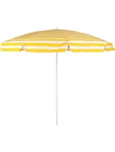 Plaj Şemsiyesi Sarı Beyaz 180 CM Çap 8 Telli Eğim Verilir BİDONSUZ ve rosie hediye thumbnail 2