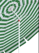 Plaj Şemsiyesi 200 CM Çap Yeşil Beyaz 8 Telli Eğim Verilir BİDONSUZ ve rosie hediye thumbnail 2