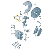 Skoda Fabia 2018-2021 Ön Fren Kaliper Saplama Burç Takımı 8V0698647 - 2