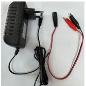 Ayt Weko 14.4 Volt 1 Amper 5.5x2.5 Mm Uçlu + Krokodil Aparatlı Akü Şarj Cihazı Aleti WK-29112 - 1