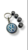 Volkswagen Anahtarlık Ve Sibop Kapağı Plastik 1 adet Damla Anahtar 4 adet sibop Kapağı thumbnail 1