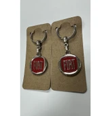 Fiat Logolu Metal Otomobil Anahtarlığı 2 Adet thumbnail 1